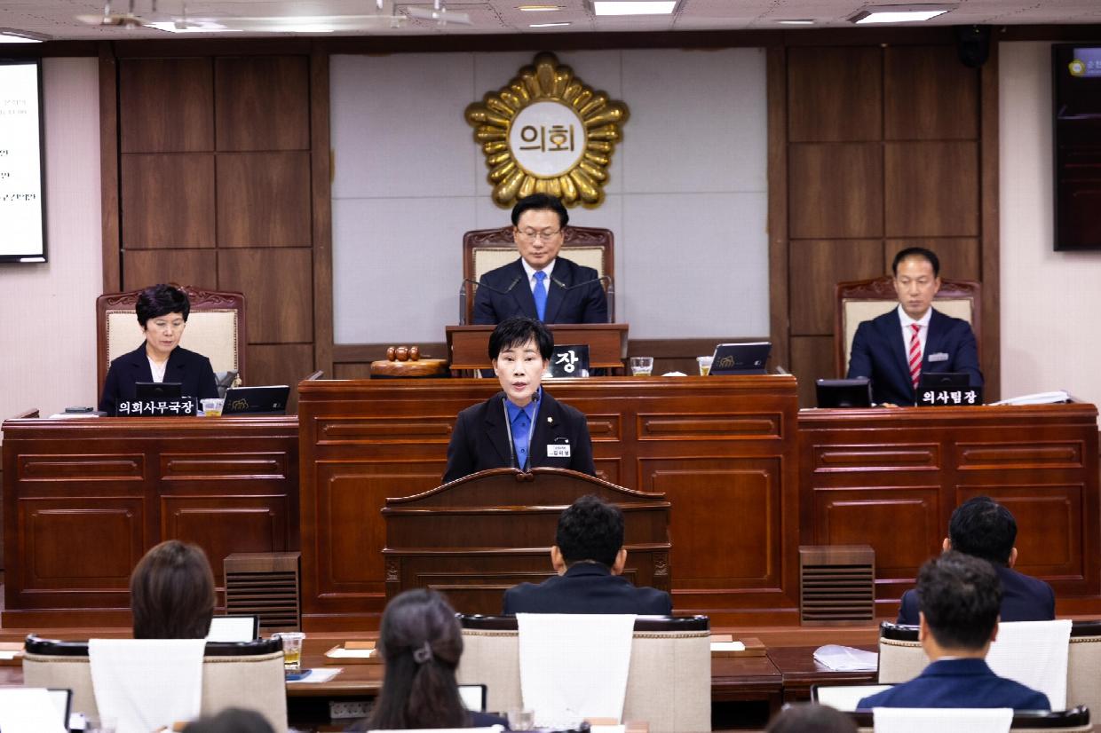 김미영 순천시의회 의원, 환경미화원 안전 위한 제도 개선 촉구.JPG