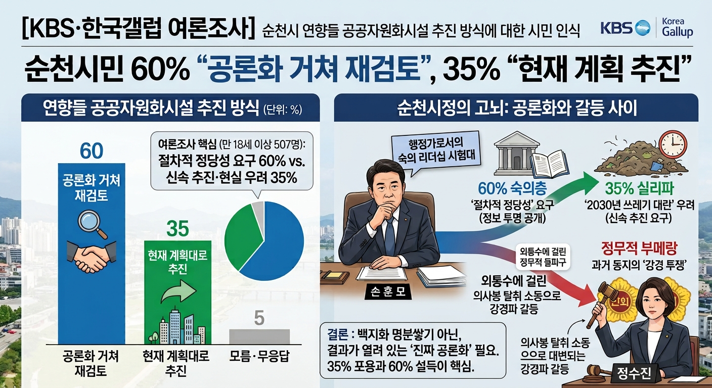 [기획] 순천 소각장 ‘독이 든 성배’ 되나...의사봉 탈취와 60%의 동상이몽